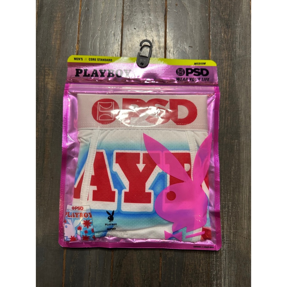 PSD Underwear Mens Playboy Summer Time Boxer Briefs